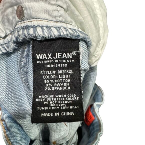 Wax Jeans Womens Plus Size 22 Butt I Love You Shaping Mid Rise Ankle Distressed - Picture 7 of 7